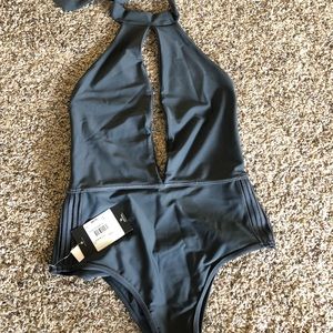 NEW WITH TAGS, Illusion Halter Swimsuit by ripcurl